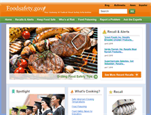Tablet Screenshot of foodsafety.gov