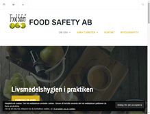 Tablet Screenshot of foodsafety.se